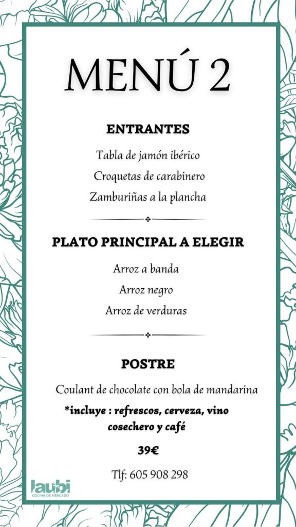 Menú Concertado 2